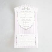 "Vintage Whimsy" - Savvy Wedding Invitations in Peony by Corinne Malesic - Front Open