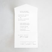 "SoHo" - Savvy Wedding Invitations in Silk by Kelly Schmidt - Front Open