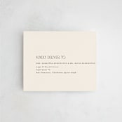 "Edge" - Savvy Wedding Invitations in Linen by Kelly Schmidt - FREE Recipient Addressing