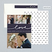 "Oh Joy" - Wedding Announcements in Eggplant by Stacey Meacham - Assembled
