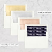 "Oh Joy" - Wedding Announcements in Eggplant by Stacey Meacham - Envelope Liner Options