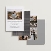"A Year in My Life" - Wedding Announcements in Snowfall by Robin Ott - Back of Card Options