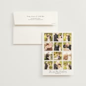 "A Year in My Life" - Wedding Announcements in Snowfall by Robin Ott - Invitation with Envelope