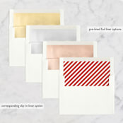 "Be Joyful" - Wedding Announcements in Crimson by Snow and Ivy - Envelope Liner Options