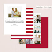 "Clean Merry Wishes" - Wedding Announcements in Burgundy by Susie Allen - Back of Card Options