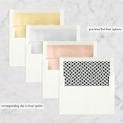 "Modern Romantic" - Wedding Announcements in Cloud by Carly Reed Walker - Envelope Liner Options