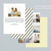 "Moments Captured" - Wedding Announcements in Ivory by Carrie Eckert - Back of Card Options
