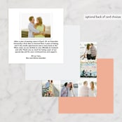 "Palm" - Wedding Announcements in Salmon by Lauren Chism - Back of Card Options