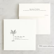 "Palm" - Wedding Announcements in Salmon by Lauren Chism - FREE Recipient Addressing