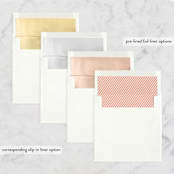 "Palm" - Wedding Announcements in Salmon by Lauren Chism - Envelope Liner Options