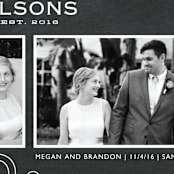 "Slideshow" - Wedding Announcements in Chalkboard by Oscar and Emma - Karly Depew - Detail