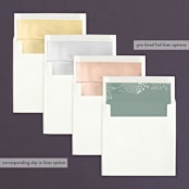 "Fling" - Wedding Announcements in Leaf by Andrea Mentzer - Envelope Liner Options