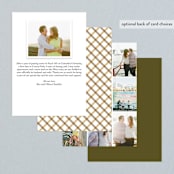 "Carved Tree" - Wedding Announcements in Warm Beige by pottsdesign - Back of Card Options