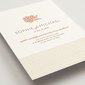 "Coral" - Wedding Announcements in Tangelo by Oscar and Emma - Karly Depew - Detail