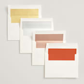 "Coral" - Wedding Announcements in Tangelo by Oscar and Emma - Karly Depew - Envelope Liner Options
