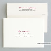 "Simply in Love" - Wedding Announcements in Orange Zest by cambria - FREE Recipient Addressing