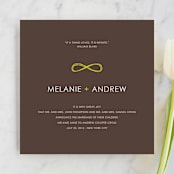 "Infinite" - Wedding Announcements in Bister by Angela Pignataro - Front