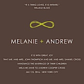 "Infinite" - Wedding Announcements in Bister by Angela Pignataro - Detail
