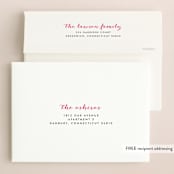 "Nostalgia" - Wedding Announcements in Cotton by Emily Ranneby - FREE Recipient Addressing