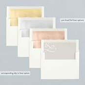 "Belle Memoire   " - Wedding Announcements in Pure White by Helena Seo Design - Envelope Liner Options