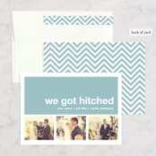 "Modern Joy" - Wedding Announcements in Powder Blue by Annie Clark - Assembled