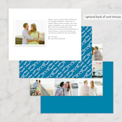 "Vintage" - Wedding Announcements in Cotton by Oscar and Emma - Karly Depew - Back of Card Options