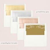 "Vintage" - Wedding Announcements in Cotton by Oscar and Emma - Karly Depew - Envelope Liner Options
