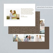 "Gallery Classic" - Wedding Announcements in Ice by Sydney Newsom - Back of Card Options