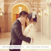 "Gallery Classic" - Wedding Announcements in Ice by Sydney Newsom - Detail