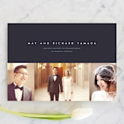 "High Style" - Wedding Announcements in Peacock by kelli hall - Front