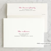 "High Style" - Wedding Announcements in Peacock by kelli hall - FREE Recipient Addressing