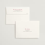 "Pearls on a String" - Wedding Announcements in Blue Cloud by Annie Clark - FREE Recipient Addressing
