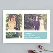 "Modern Geometric Group   " - Wedding Announcements in Sky by Precious Bugarin Design - Front