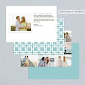 "Modern Geometric Group   " - Wedding Announcements in Sky by Precious Bugarin Design - Back of Card Options
