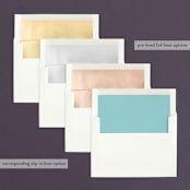 "Modern Geometric Group   " - Wedding Announcements in Sky by Precious Bugarin Design - Envelope Liner Options