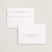 "Frankie" - Wedding Announcements in Ink by Karen Schipper - FREE Recipient Addressing