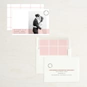 "Sealed with a Kiss" - Wedding Announcements in Blush by Hudson meet Rose - Assembled