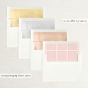 "Sealed with a Kiss" - Wedding Announcements in Blush by Hudson meet Rose - Slip-In Envelope Liners