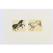 "Jumping Horse" - Limited Edition Fine Art Print in multicolorassorted-colors by Dana Williamowsky