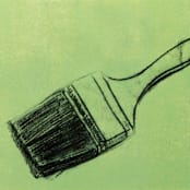 "Domestic Affairs Paint Brush" - Limited Edition Fine Art Print in multicolorassorted-colors by Dana Williamowsky