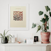 "Albers Leaves #3 Fall Gathering" - Limited Edition Fine Art Print in multicolorassorted-colors by Dana Williamowsky