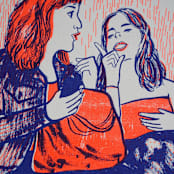 "Limited Edition Risography Art Print London 6" - Limited Edition Fine Art Print in multicolor by Alexandra Dzh