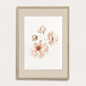 "Icelandic Poppies Flowers" - Limited Edition Fine Art Print in orange by Angele Kamp