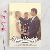 "Celebration" - Wedding Announcements in Mocha by Milkmaid Press - Front