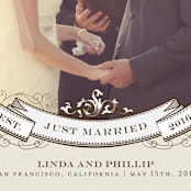 "Celebration" - Wedding Announcements in Mocha by Milkmaid Press - Detail