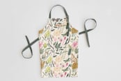 "Folk Butterflies" - Apron in Garden by Morgan Ramberg - Personalizable Apron