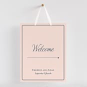 "Chic Gala" - Large Signs in Cotton Candy by Kimberly FitzSimons - With Hanging Ribbon (sold separately)