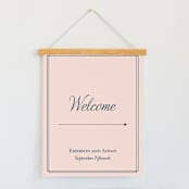 "Chic Gala" - Large Signs in Cotton Candy by Kimberly FitzSimons - With Hanging Bar (sold separately)
