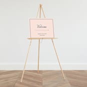 "Chic Gala" - Large Signs in Cotton Candy by Kimberly FitzSimons - On Large Standing Easel (sold separately)
