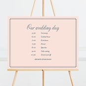 "Chic Gala" - Large Signs in Cotton Candy by Kimberly FitzSimons - Front